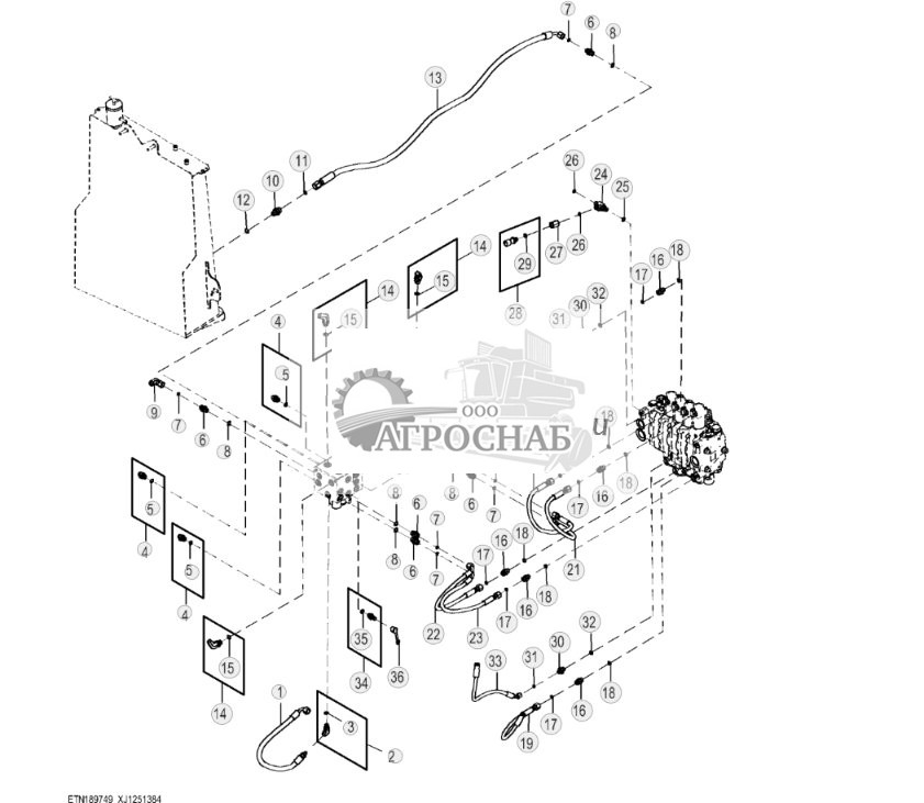 Гидравлическая система клапана выбора схемы включения сервоуправления (329328 - ) - ST925136 583.jpg